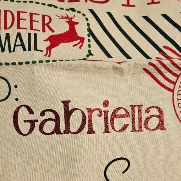 Large Personalized Do Not Open Santa Sack - Picture 3 of 3